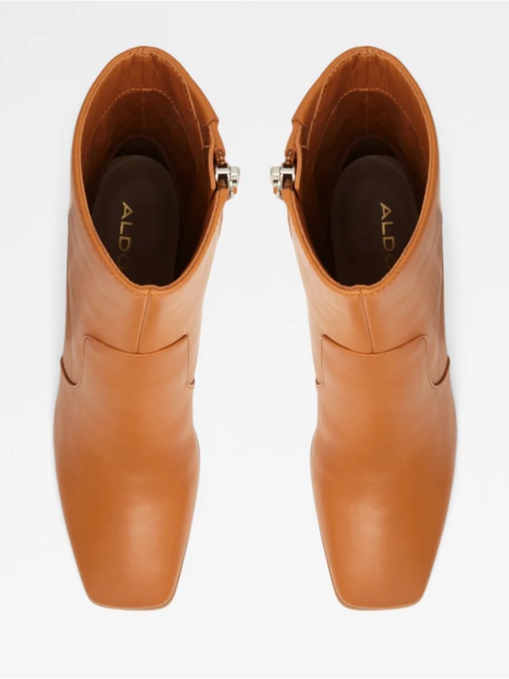Aldo TheLiven Cognac Block Heel Ankle Boots - Picture 6 of 13